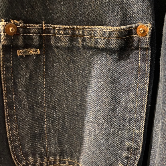 RRL by RALPH LAUREN Size XL Blue Taupe Cotton RARE Trucker Jacket - Picture 5 of 13